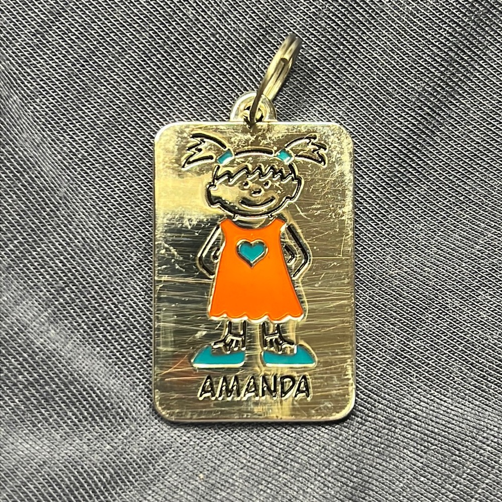 “Amanda” name pendant